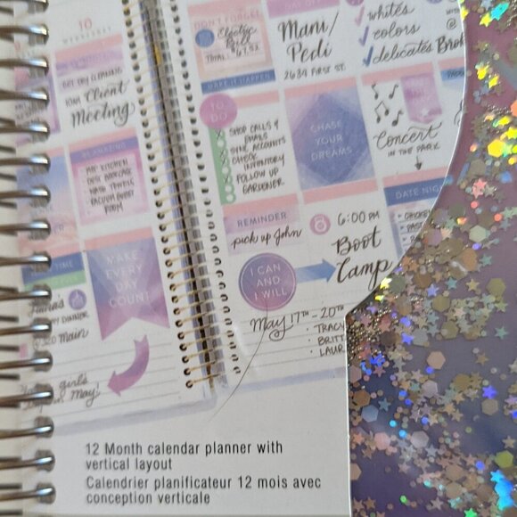 NWT 12 Mo Vertical 2019 Planner 'Own Kind of Beautiful' Outdated Recollections - Picture 5 of 14